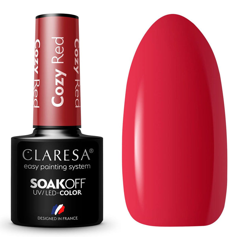 Load image into Gallery viewer, Claresa uv led gellak 5ml cozy red warm feelings
