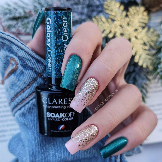 Claresa uv led gellak 5ml galaxy green