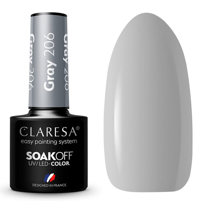 Load image into Gallery viewer, Claresa uv led gellak 5ml gray 206 savanna vibes
