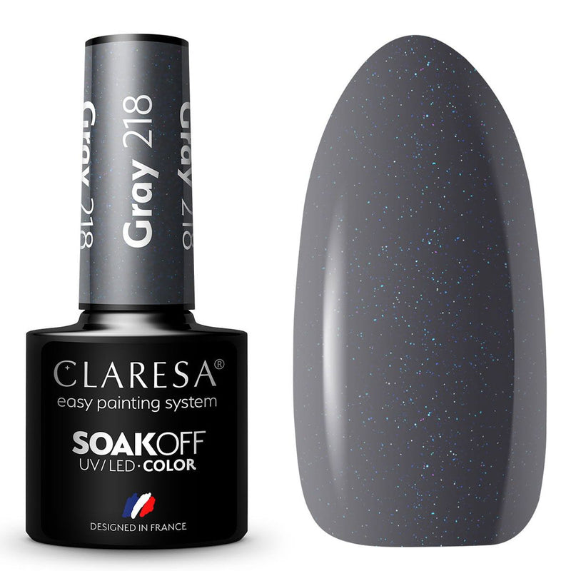Load image into Gallery viewer, Claresa uv led gellak 5ml gray 218 quiet forest
