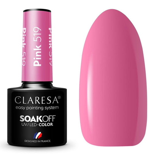 Claresa uv led gellak 5ml pink 519 sunny garden