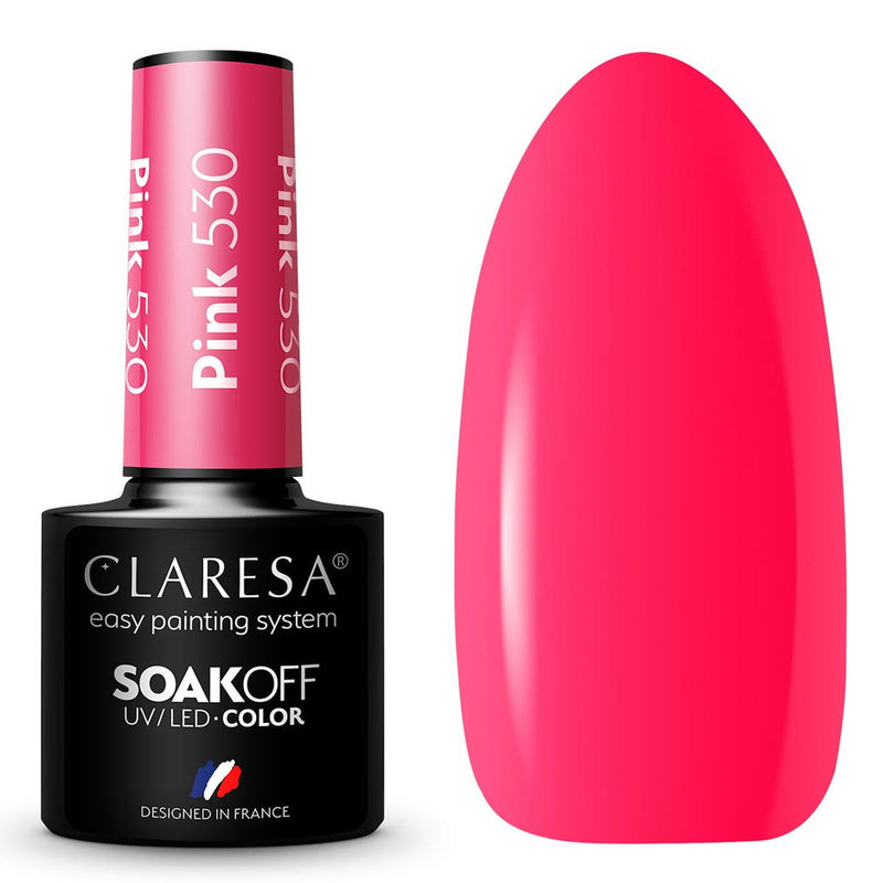 Load image into Gallery viewer, Claresa uv led gellak 5ml pink 530 rainbow explosion

