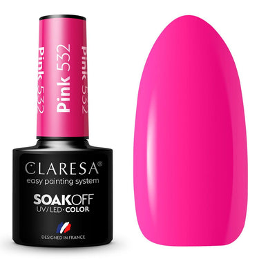 Claresa uv led gellak 5ml pink 532 sunny garden