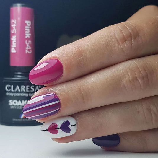 Claresa uv led gellak 5ml pink 542 classic look