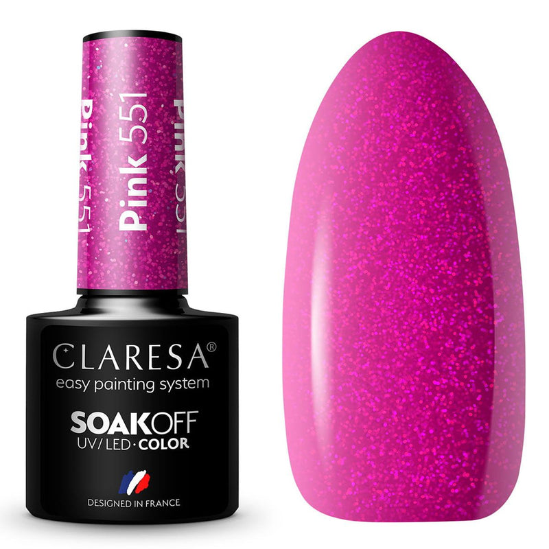Load image into Gallery viewer, Claresa uv led gellak 5ml pink 551 classic look
