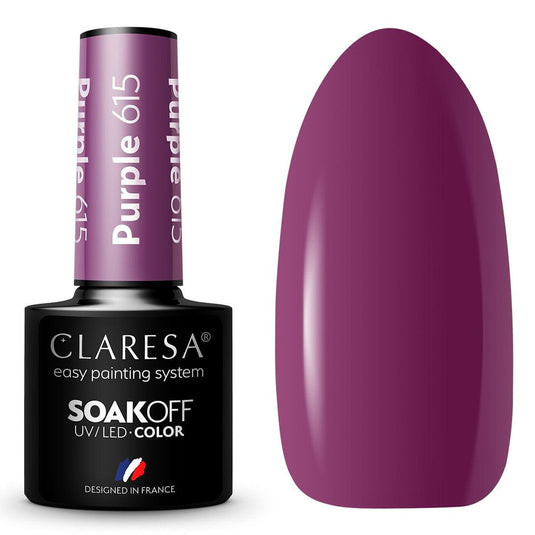 Claresa uv led gellak 5ml purple 615 quiet forest