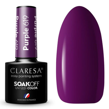 Claresa uv led gellak 5ml purple 619 full berries