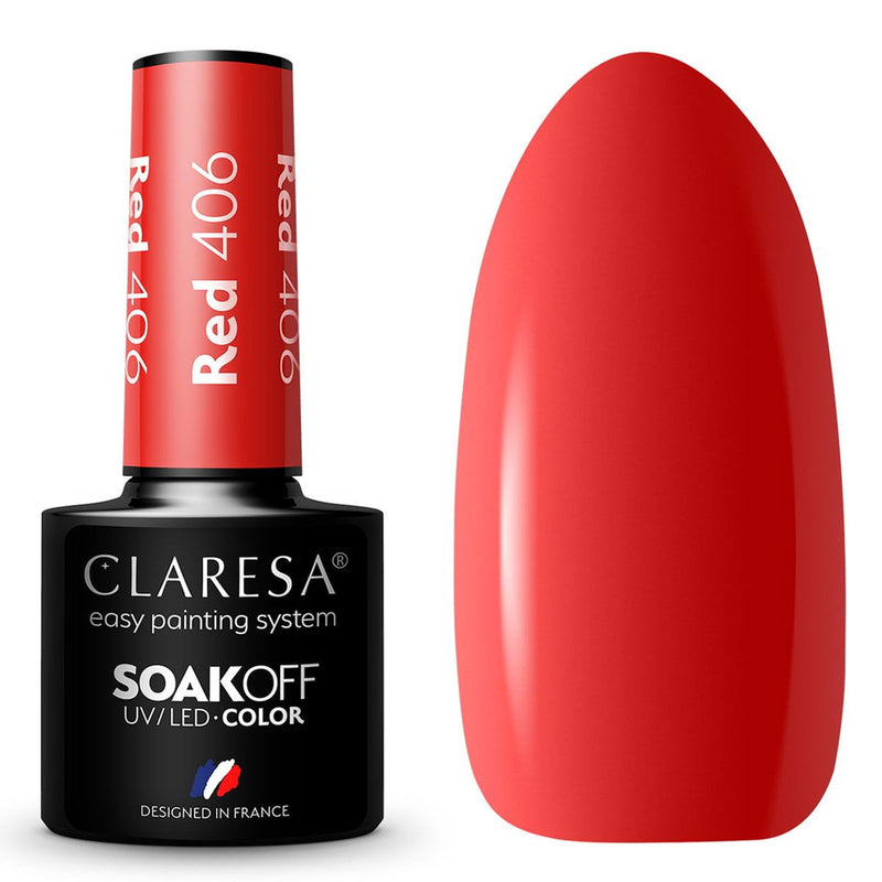 Load image into Gallery viewer, Claresa uv led gellak 5ml red 406 rainbow explosion

