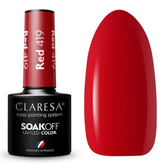 Claresa uv led gellak 5ml red 419 warm feelings