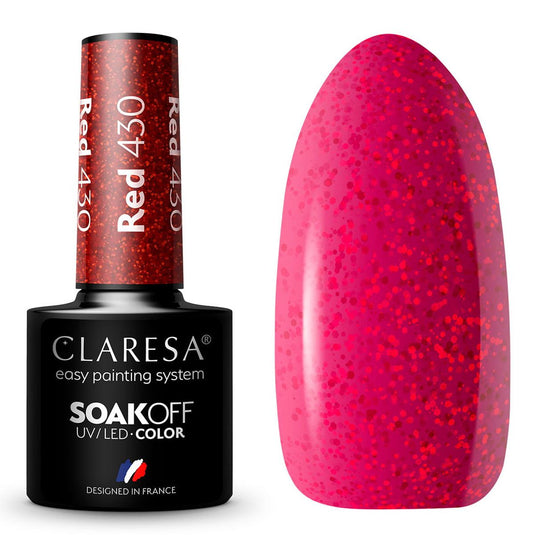 Claresa uv led gellak 5ml red 430 rainbow explosion