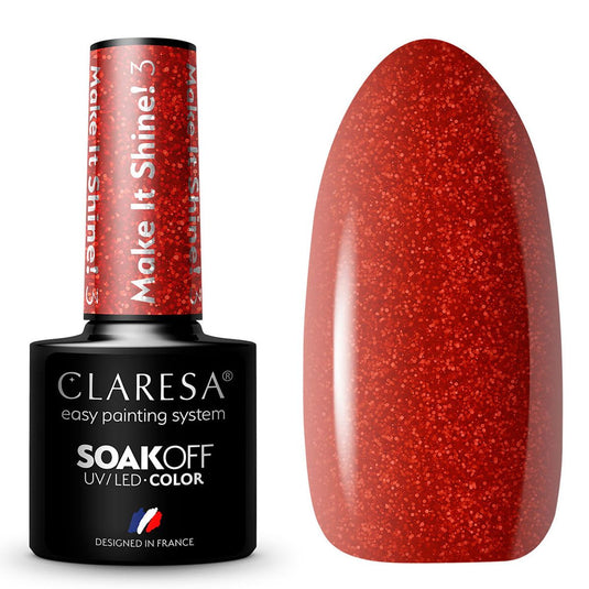 Claresa uv led gellak 5ml make it shine 3