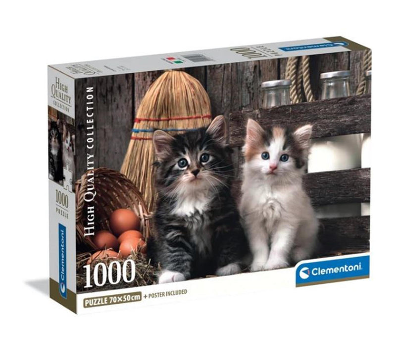 Load image into Gallery viewer, Clementoni puzzel 1000 stukjes lovely kittens
