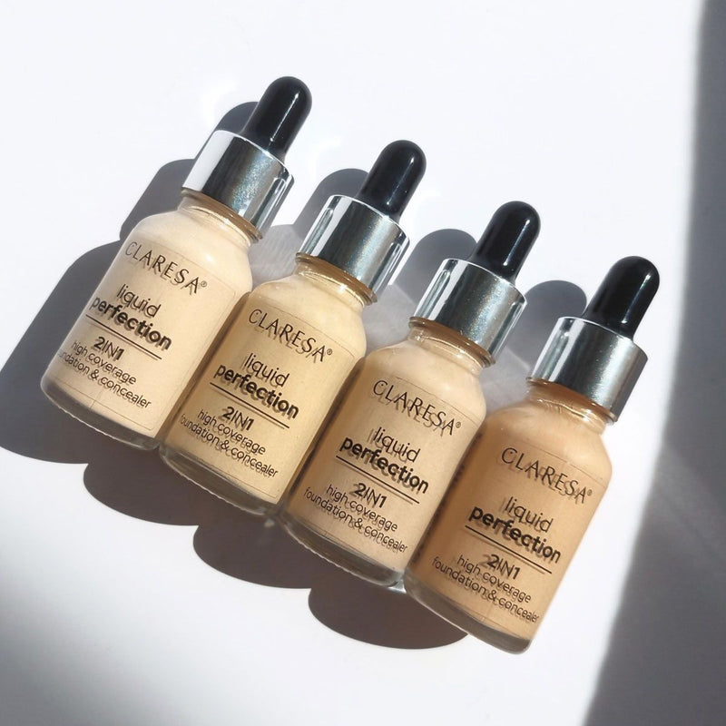 Load image into Gallery viewer, Claresa liquid perfection 2-in-1 concealer en foundation 102 warm medium 18gr.
