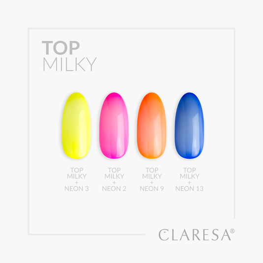 Claresa top coat milky no wipe 5ml