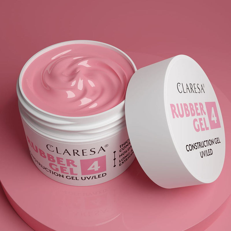 Load image into Gallery viewer, Claresa rubber gel 4 warm pink 45gr.
