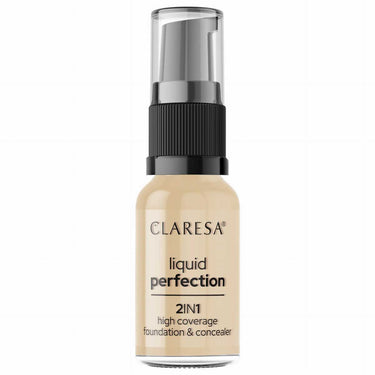 Claresa liquid perfection 2-in-1 concealer en foundation 103.5 light nude 18gr.