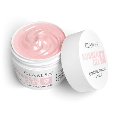Claresa rubber gel 9 sparkle pink 45gr.