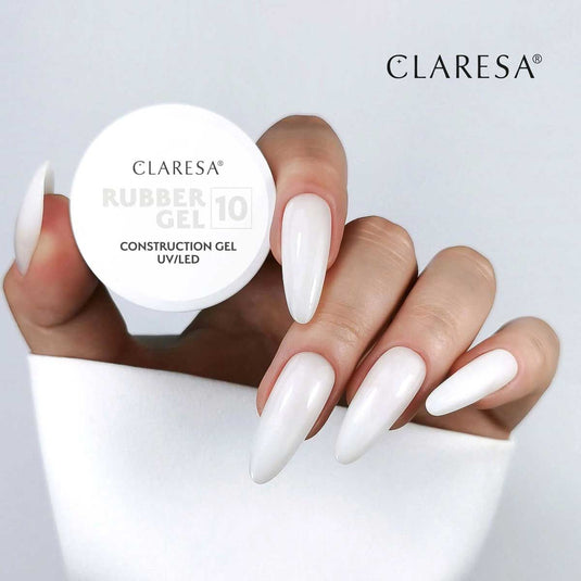 Claresa rubber gel 10 milky white 45gr.