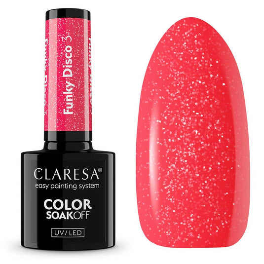 Claresa uv led gellak 5ml funky disco 3 coral twist