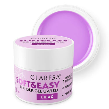 Claresa keratine soft easy builder gel lilac 90gr.