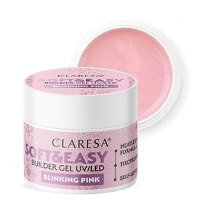 Claresa keratine soft easy builder gel blinking pink 90gr.