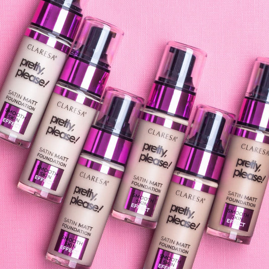 Claresa satin matt foundation pretty, please! 05 deep medium 34gr.