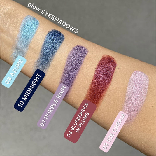 Claresa glow eyeshadow 08 blueberries in plum