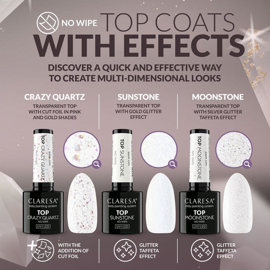 Claresa top crazy quartz no wipe 5ml