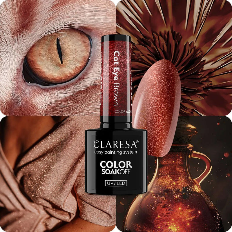 Load image into Gallery viewer, Claresa uv led gellak 5ml color alchemy - cat eye brown
