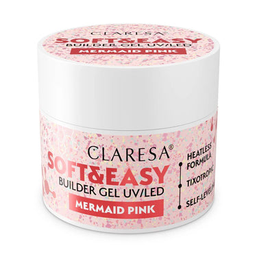 Claresa keratine soft easy builder gel mermaid pink 45gr.