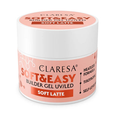 Claresa keratine soft easy builder gel soft latte 12gr.