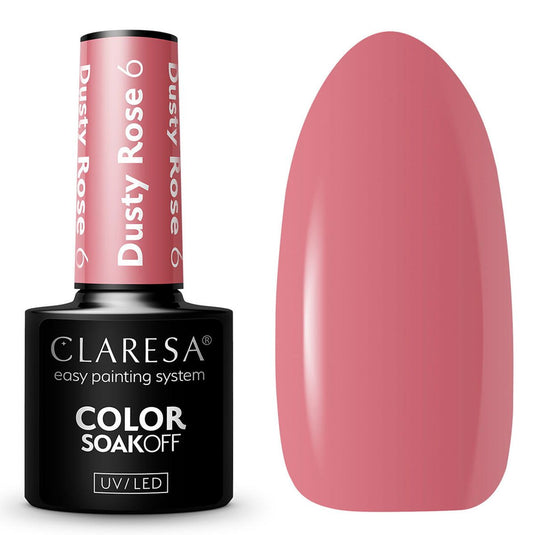 Claresa uv led gellak 5ml dusty rose 6