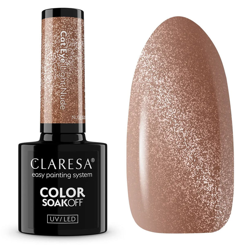 Load image into Gallery viewer, Claresa uv led gellak 5ml nude glow - cat eye light nude
