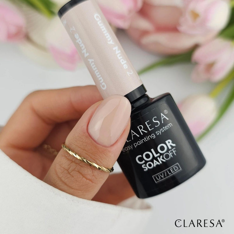 Afbeelding laden in galerijviewer, Claresa uv led gellak 5ml nude glow - gummy nude 2
