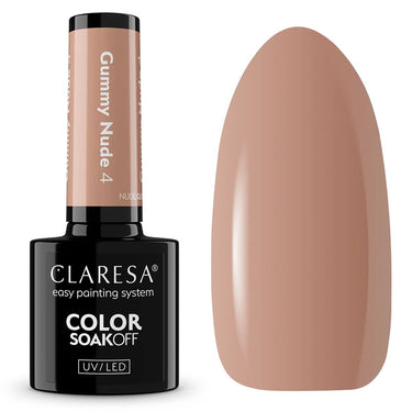 Claresa uv led gellak 5ml nude glow - gummy nude 4