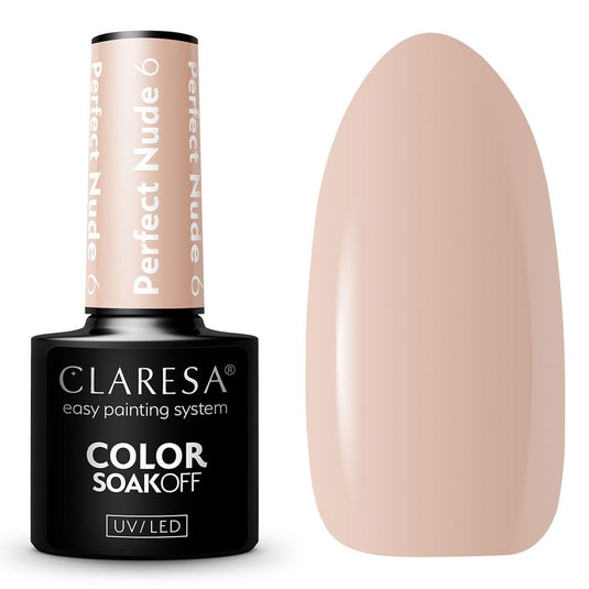 Claresa uv led gellak 5ml perfect nude 6
