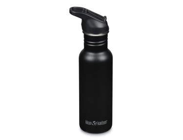 Klean kanteen drinkfles - classic narrow - sportdop met flip - zwart - 532 ml