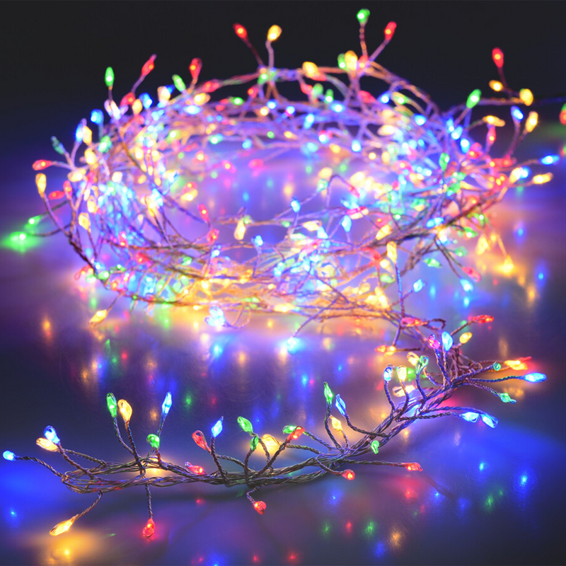 Afbeelding laden in galerijviewer, Clusterdraad led multicolor 960 leds 960cm
