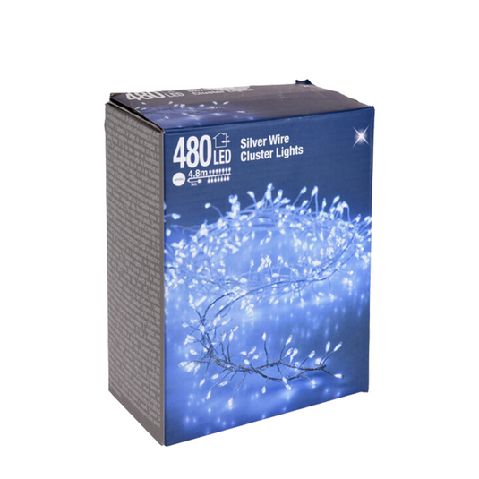 Clusterdraad wit 480 leds 480cm