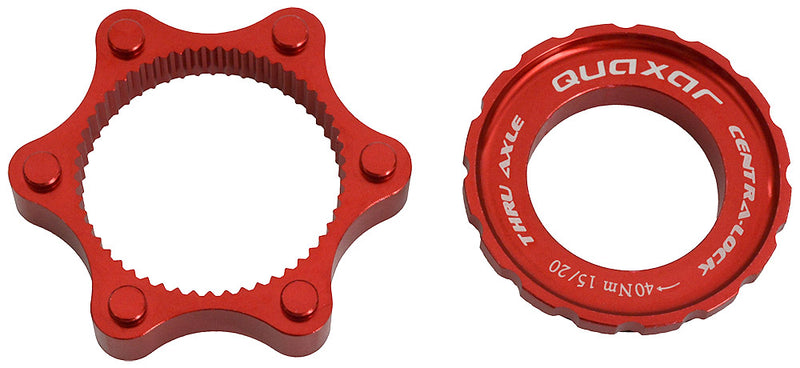 Load image into Gallery viewer, Quaxar cnc centerlock adapter for 15 20mm axle
