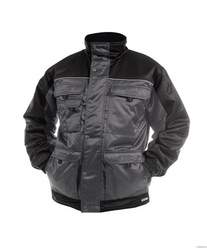Dassy winterjas tignes grijs zwart xl