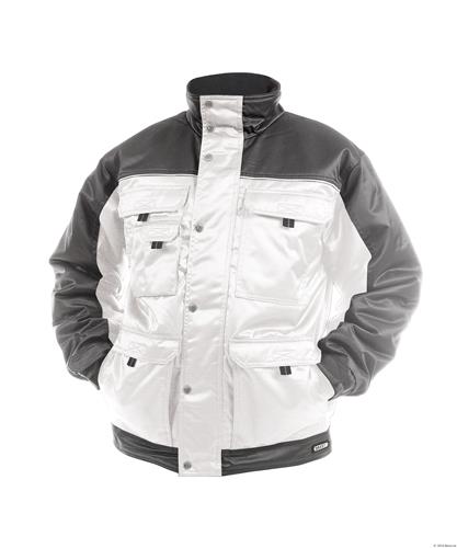 Dassy winterjas tignes wit grijs l