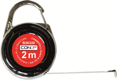 Con:p rolmeter 2m met karabijnhaak euro - b26320