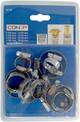 Con:p set spanringen (mix 10 stuks) rvs - sa166