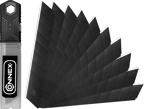 Load image into Gallery viewer, Connex afbreekmesjes 18mm black edition 10 - coxb897921
