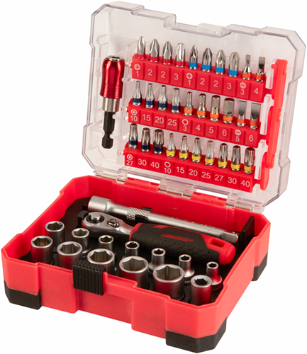 Connex bits- dopsleutelset 46dlg box - coxb973946