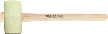 Connex gummihamer 90mm beige hout - cox625115