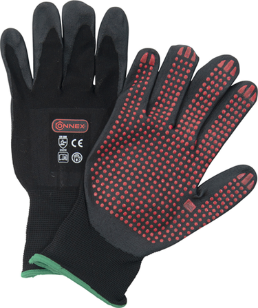 Connex handschoen nitril noppen gr08 - cox938278