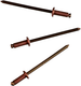 Connex klinknagel 3.2x6mm koper (50st) - coxt197306