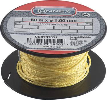 Connex metselkoord pes 1mm fl bobijn 50m - cox781531